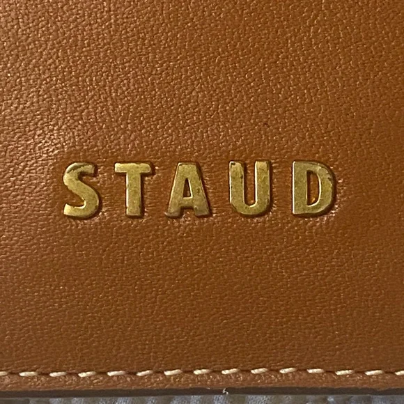 STAUD brown leather bifold wallet - Picture 5 of 15
